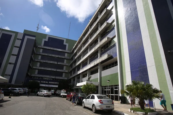 Salvador Bahia Brasil Mayo 2019 Fachada Del Hospital Roberto Santos — Foto de Stock