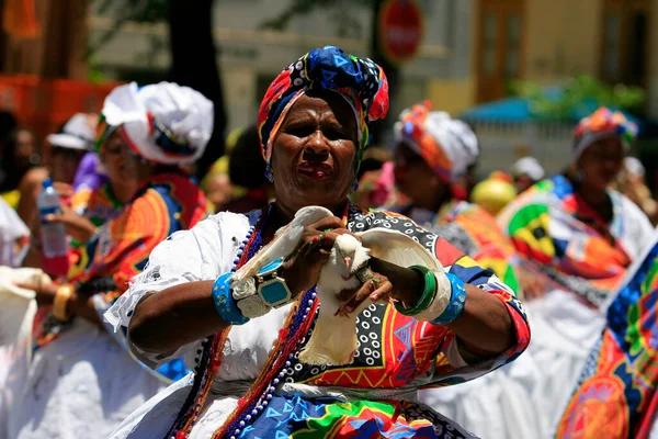 Salvador Bahia Brazylijski Marzec 2014 Członkowie Zespołu Dida Widziani Podczas — Zdjęcie stockowe