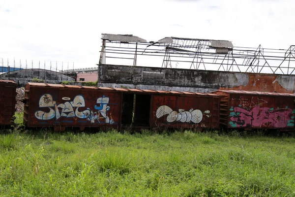 Salvador Bahia Brazil April 2015 People Using Suburban Train City — Stock Photo, Image