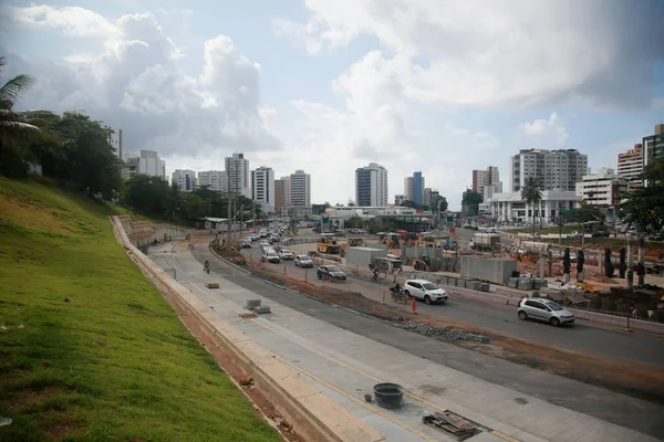 Salvador Bahia Brasil Enero 2022 Vista Las Obras Implementación Del —  Fotos de Stock