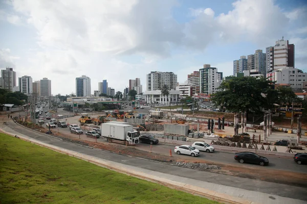 Salvador Bahia Brésil Janvier 2022 Vue Des Travaux Mise Œuvre — Photo