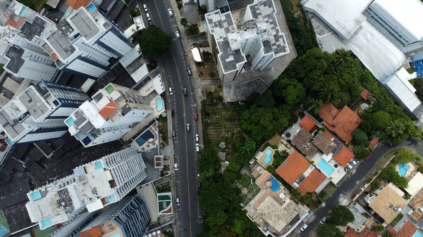 Salvador, bahia, brazil - january 28, 2022: view of an urban vegetable garden in the Caminho das Arvores neighborhood in the city of Salvador