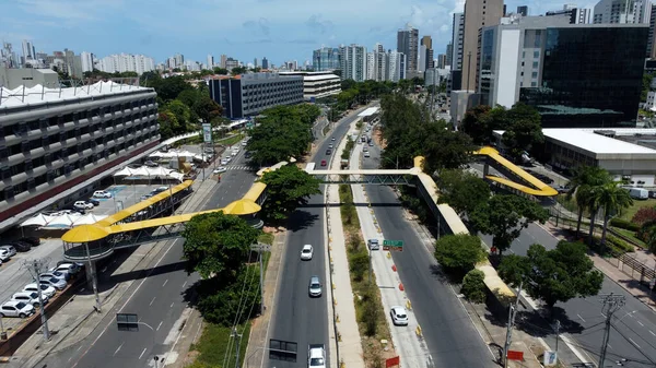 Salvador Bahia Brazil Januari 2022 Över Brt Systemets Genomförande Fungerar — Stockfoto
