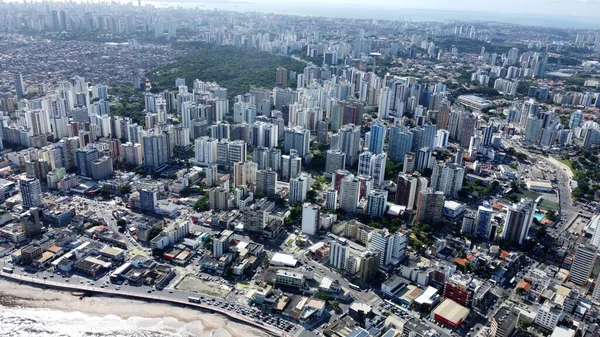 Salvador Bahia Brasil Marzo 2022 Vista Aérea Edificios Residenciales Barrio —  Fotos de Stock