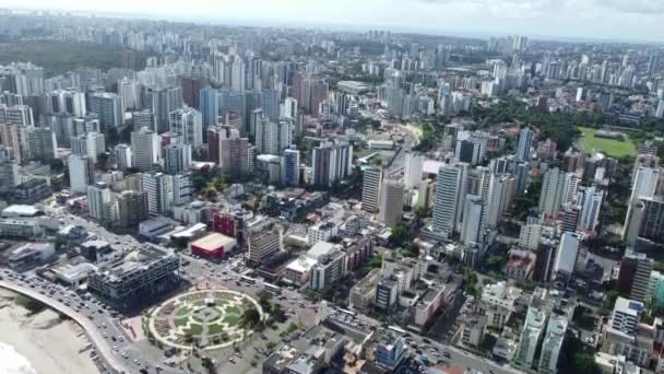 Salvador Bahia Brahb Марта 2022 Года Вид Воздуха Жилые Дома — стоковое видео