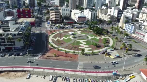 Salvador Bahia Brazil Μαρτίου 2022 Αεροφωτογραφία Των Κτιρίων Κατοικιών Στη — Αρχείο Βίντεο