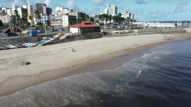 Salvador Bahia Brazil March 2022 Aerial View Residential Buildings Pituba — 图库视频影像
