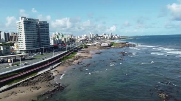 Salvador Bahia Brazil Μαρτίου 2022 Θέα Στην Πισίνα Της Υδάτινης — Αρχείο Βίντεο
