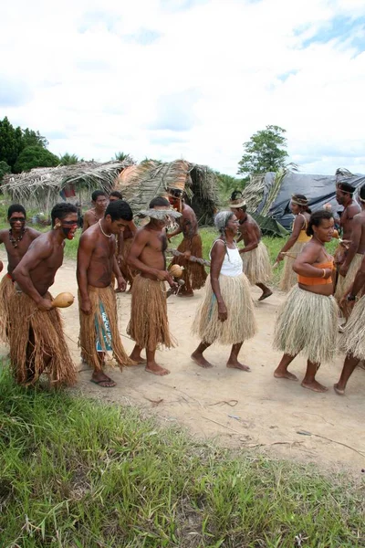 Porto Seguro Bahia Brasil Dezembro 2007 Índios Etinia Pataxo Durante — Fotografia de Stock