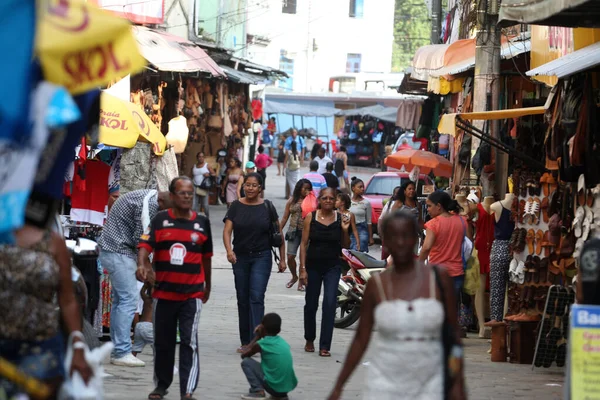 Salvador Bahia Brazil December 2016 Shopping Area Barroquinha Region Old — стокове фото