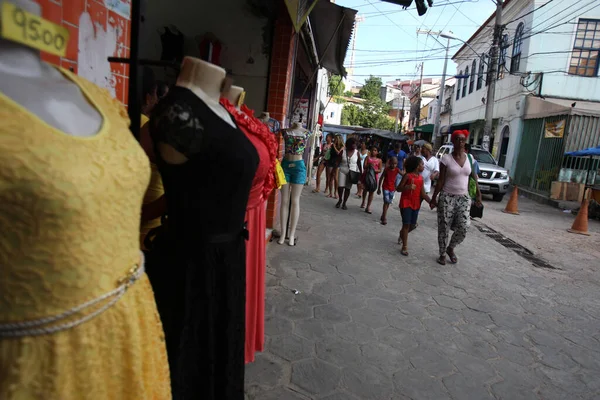 Salvador Bahia Brazil December 2016 Shopping Area Barroquinha Region Old — Stock Photo, Image