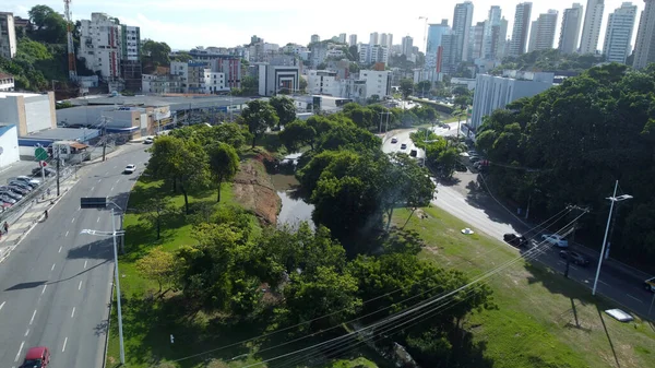 Salvador Bahia Brazilië Februari 2022 Uitzicht Lucaia Regio Stad Salvador — Stockfoto