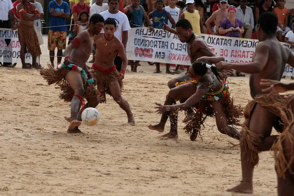Santa Cruz Cabralia Bahia Brasilien April 2009 Ureinwohner Der Ethnie — Stockfoto