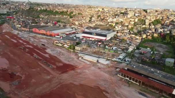 Salvador Bahia Brasil Março 2022 Moradia Área Favela Região Liberdade — Vídeo de Stock