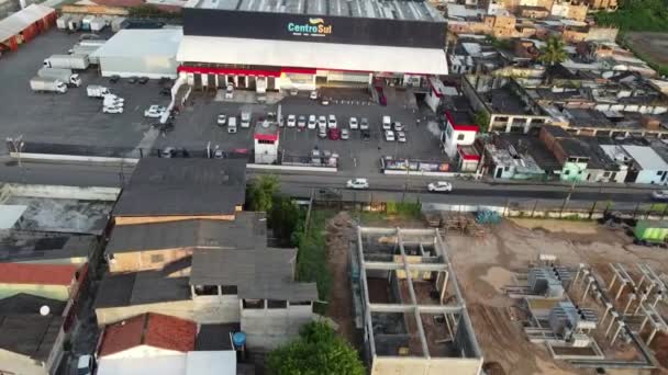Salvador Bahia Brazil Maret 2022 Fasad Supermarket Grosir Centro Sul — Stok Video