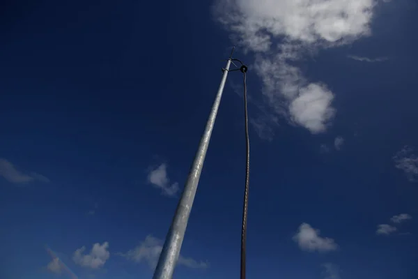 Salvador Bahia Brazil Maja 2019 Instalacja Odgromowa Widziana Jest Tarasie — Zdjęcie stockowe