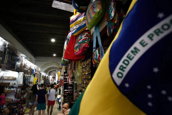 Salvador Bahia Brazil Сентябрь 2016 Магазины Сувениров Mercado Modelo Городе — стоковое фото