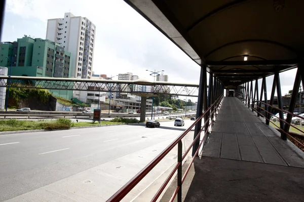 Salvador Bahia Brasil Setembro 2016 Passagem Pedonal Expressa Baia Todos — Fotografia de Stock