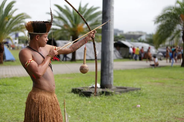 Salvador Bahia Brazil May 2017 Indian Various Indigenous Tribes Bahia — 图库照片