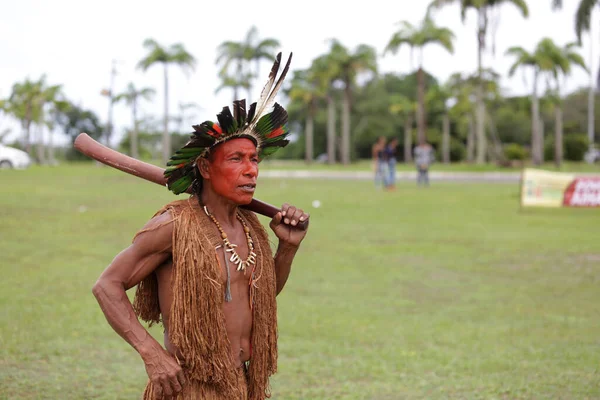 Salvador Bahia Brasil Mayo 2017 Indios Varias Tribus Indígenas Bahía —  Fotos de Stock