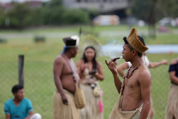 Salvador Bahia Brasile Maggio 2017 Indiani Varie Tribù Indigene Bahia — Foto Stock