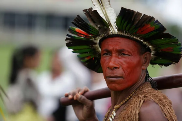 Salvador Bahia Brazil May 2017 Indian Various Indigenous Tribes Bahia — 图库照片