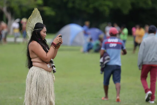 Salvador Bahia Brasile Maggio 2017 Indiani Varie Tribù Indigene Bahia — Foto Stock