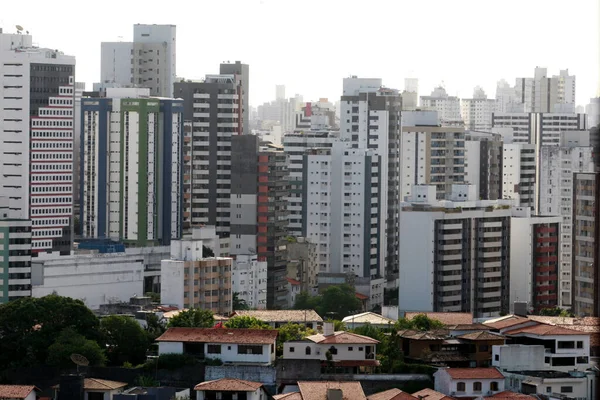 Salvador Bahia Brasil Enero 2017 Vista Casas Junto Favela Ciudad —  Fotos de Stock