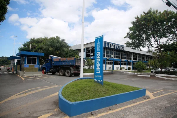 Salvador Bahia Brasil Abril 2022 Vista Sede Limpurb Companhia Limpeza — Fotografia de Stock