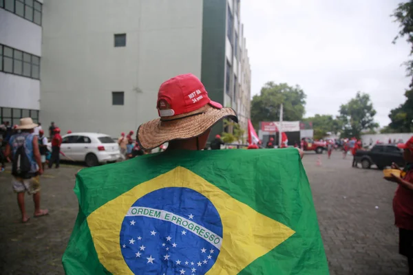 Salvador Bahia Brazilië April 2022 Leden Van Landloze Beweging Mst — Stockfoto