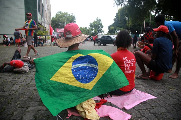 Salvador Bahia Brasil Abril 2022 Membros Movimento Sem Terra Mst — Fotografia de Stock