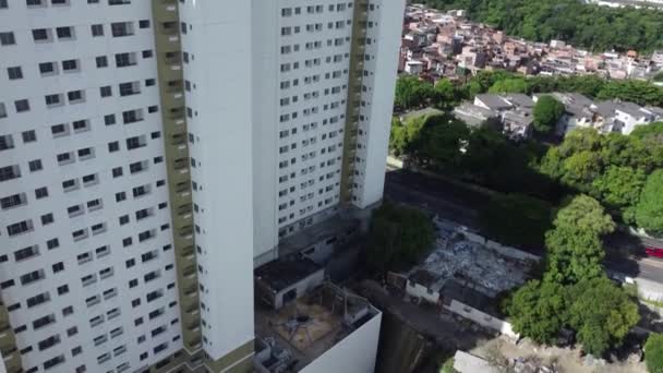 Salvador Bahia Brazil April 2022 Aerial View Houses Cabula Neighborhood — Vídeo de Stock