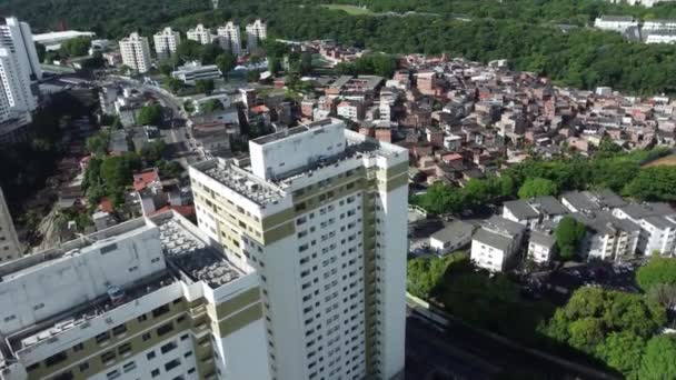 Salvador Bahia Brazil April 2022 Aerial View Houses Cabula Neighborhood — Vídeo de Stock