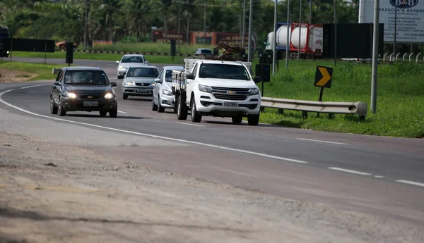 Conceicao Jacuipe Bahia Brasil Mayo 2022 Tránsito Vehículos Por Carretera — Foto de Stock