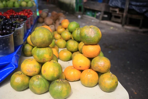 Salvador Bahia Brazil April 2022 Tangerine Sale Sao Joaquim Fair — Stock Photo, Image
