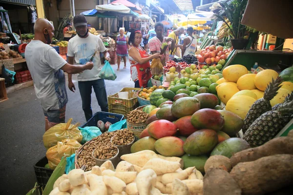 Salvador Bahia Brasilien April 2022 Früchte Zum Verkauf Auf Der — Stockfoto
