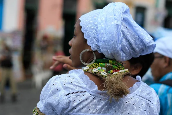 Salvador Bahia Brazil May 2014 Candomble Supporters Demonstrate Religious Intolerance — Stock Photo, Image