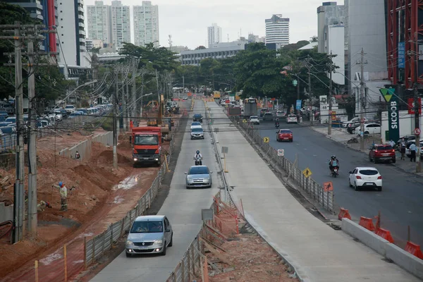 Salvador Bahia Brasil Enero 2022 Vista Las Obras Implementación Del —  Fotos de Stock