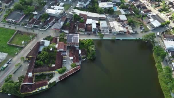 Itajuipe Bahia Brazil Maj 2022 Utsikt Över Sjön Staden Itajuipe — Stockvideo