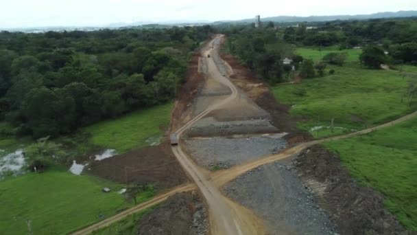 Ilheus Bahia Brazilië Mei 2022 Bouwwerkzaamheden Aan Snelweg 649 Tussen — Stockvideo