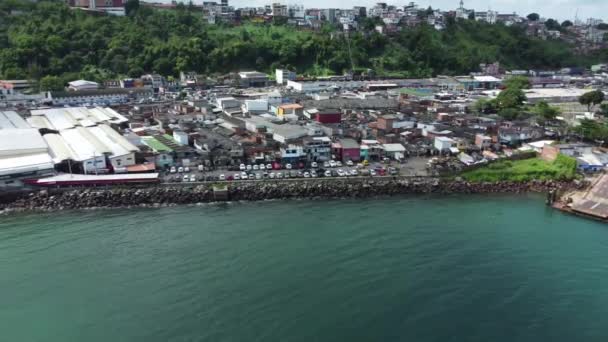 Salvador Bahia Brazil Апреля 2022 Года Вид Воздуха Ярмарку Сан — стоковое видео