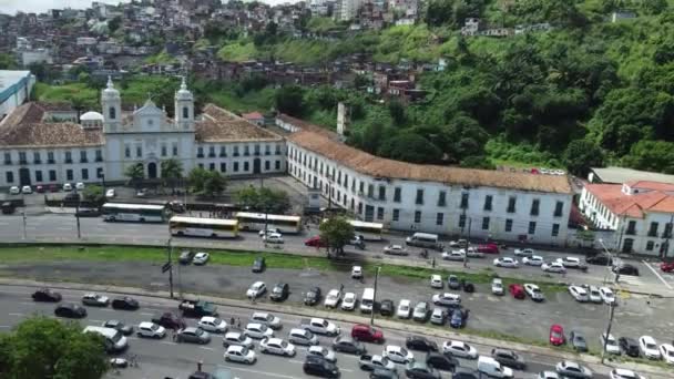 Salvador Bahia Brazil April 2021 Pemandangan Casa Pia Dan Colegio — Stok Video