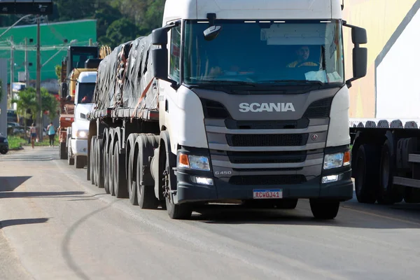 Presidente Tancredo Neves Bahia Brazil Czerwiec 2022 Ciężarówka Transportu Towarowego — Zdjęcie stockowe