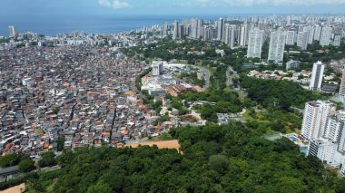 Salvador, Bahia, Brezilya - 28 Ocak 2022 Salvador 'daki Parque da Cidade manzarası