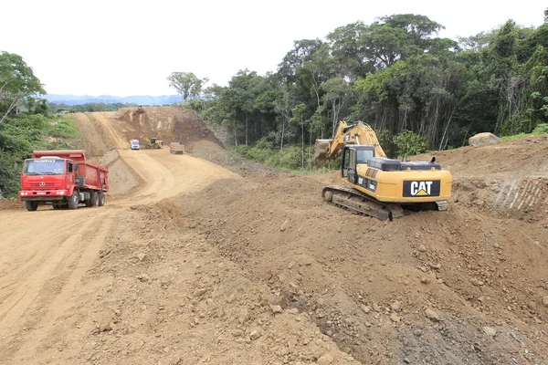 Ilheus Bahia Brasil Mayo 2022 Trabajos Construcción Carretera 649 Que — Foto de Stock