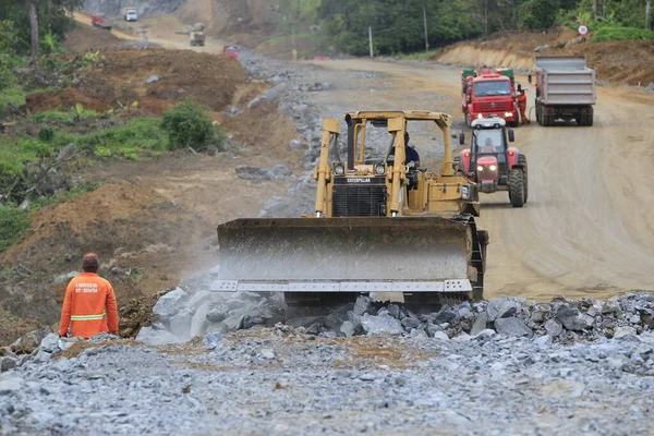 Ilheus Bahia Brasil Mayo 2022 Trabajos Construcción Carretera 649 Que — Foto de Stock
