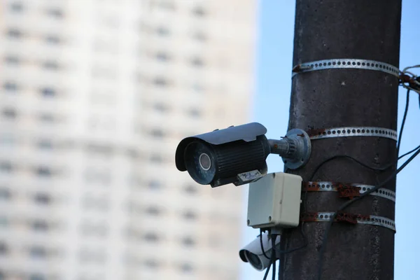 Salvador Bahia Brésil Juin 2022 Caméra Observation Sécurité Dans Une — Photo