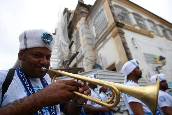 Salvador Bahia Brasil Julio 2022 Miembros Del Grupo Carnaval Filhos —  Fotos de Stock