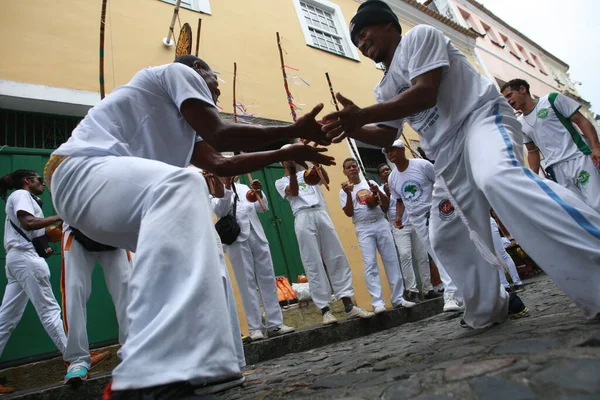 Salvador Bahia Brazil July 2022 Capoeiristas Seen Festivities Dois Julho — Foto de Stock
