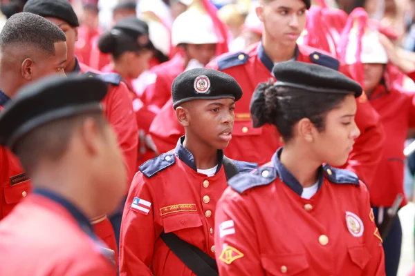 Salvador Bahia Brazil July 2022 Public School Students Military Education — Stockfoto